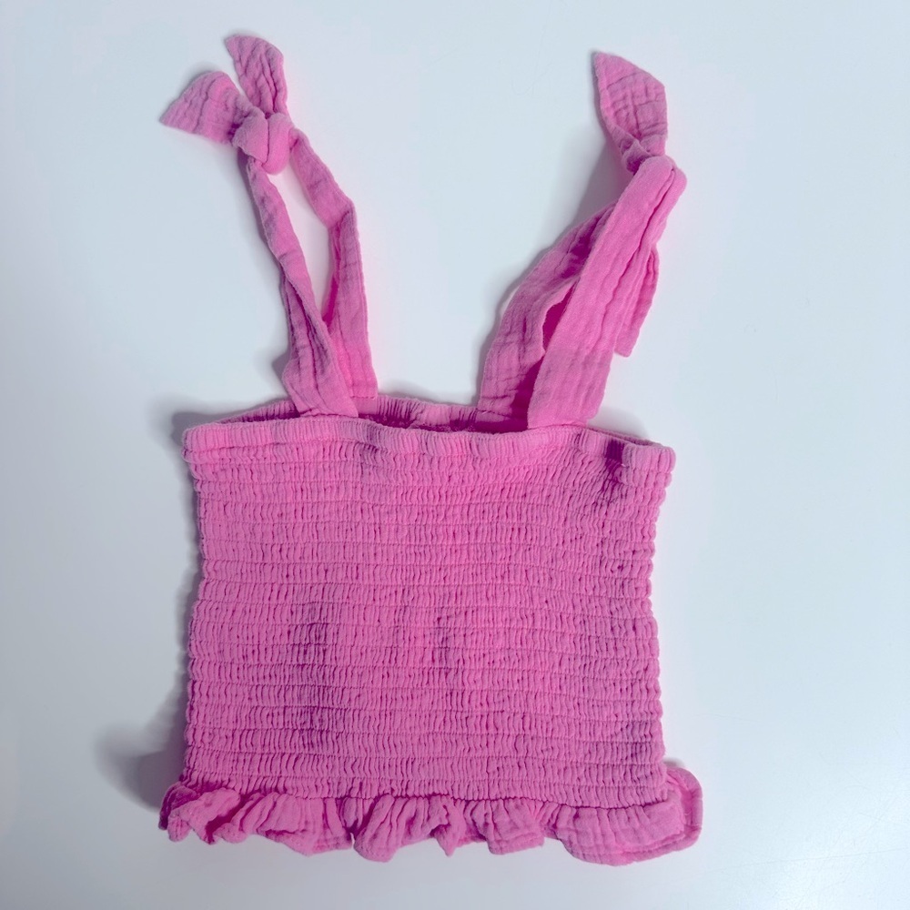 Pink Ruffled Kids Top - Picture 2 of 4